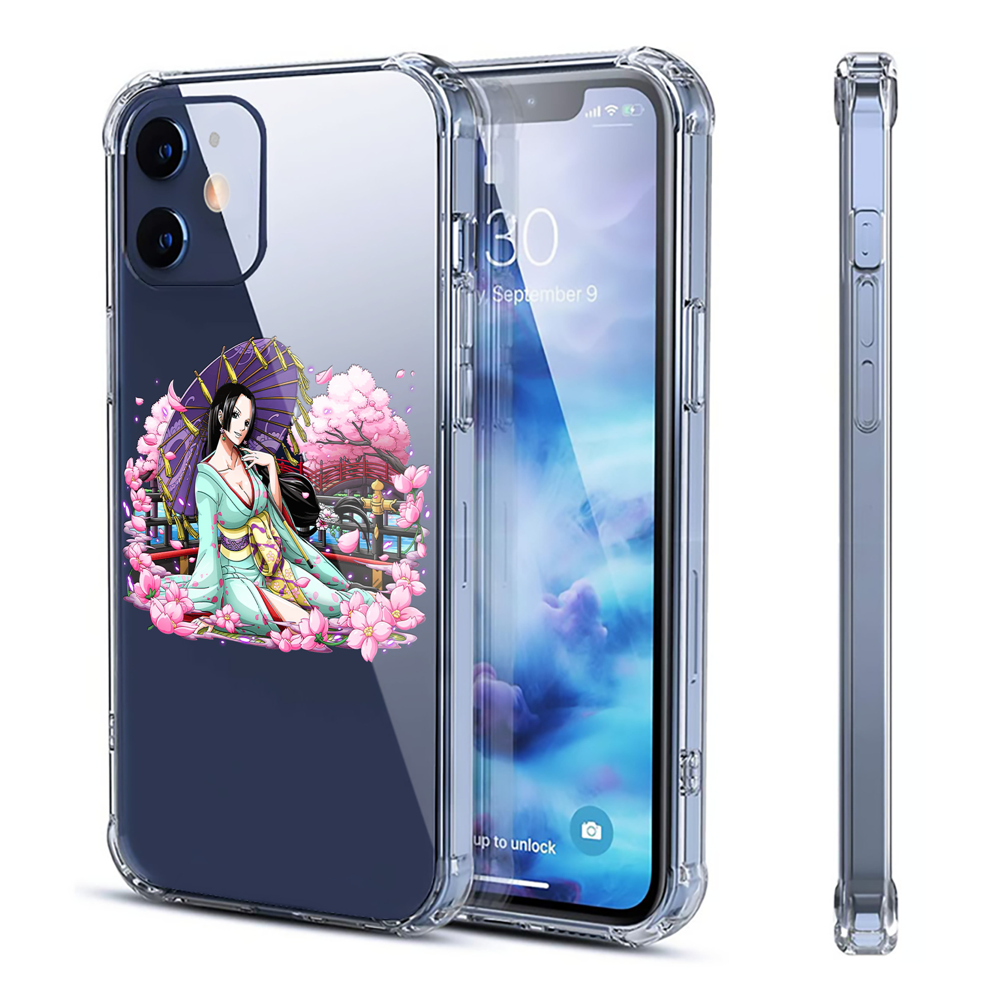 （画像用） ワンピース ボア・ハンコック ONE PIECE Boa·Hancock 【iPhone 12シリーズ対応】透明スマホケース（クリアソフトケース）
